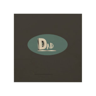 'Dad' Wood Wall Art
