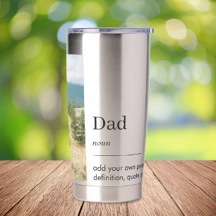 Dad Word Definition Photo Insulated Tumbler