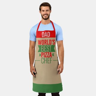Dad -World's Best Pizza Chef -tricolor in tan 