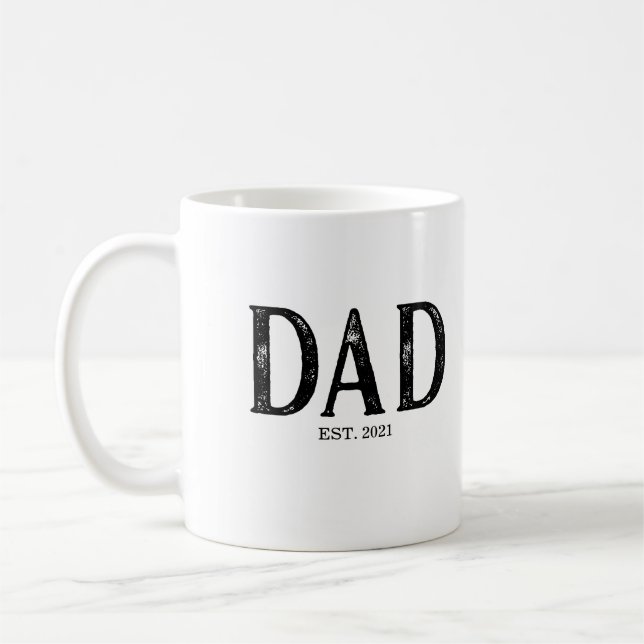Dad Year Established Coffee Mug (Left)