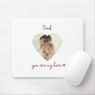 Dad You Are My Hero Personalized Mousepad for Dad
