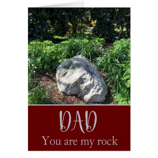 Dad You are my Rock and Hero Cards (Front)