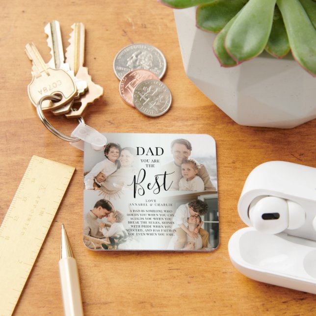 'DAD' you are the Best Name & Quote Keepsake Keychain (Desk)