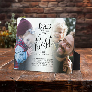 'DAD' you are the Best Photos Name & Quote Plaque