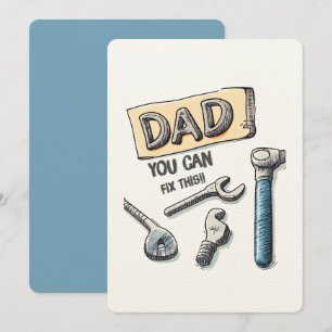 Dad, You Can Fix This! Funny DIY-Inspired Father Invitation