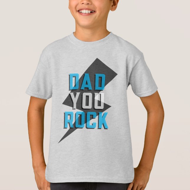 Dad You Rock Kids Shirt (Front)