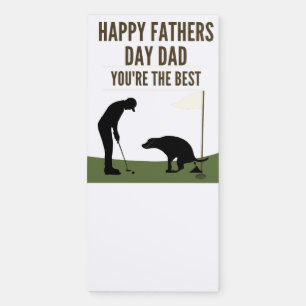 Dad your the Best  Magnetic Notepad