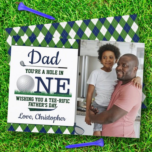 Dad Youre A Hole In One Fathers Day Photo Card