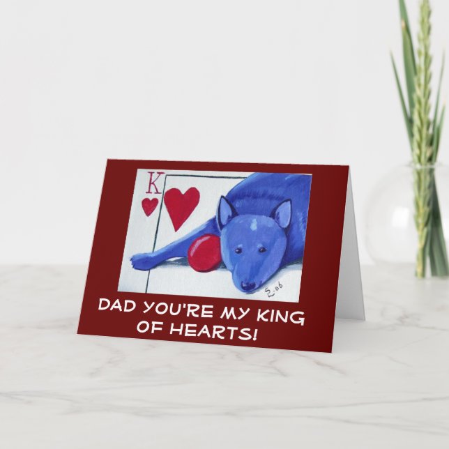 DAD You're My King of Hearts Card (Front)