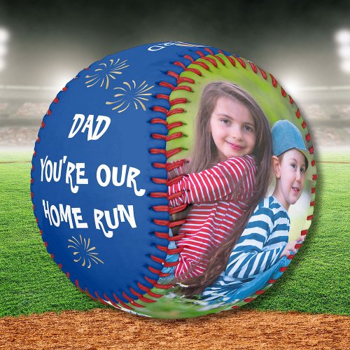 Dad Youre Our Home Run 2 Photos Date Baseball