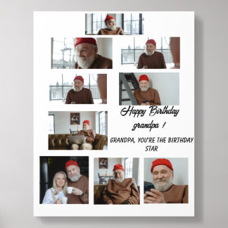 Dad You're the Birthday Star Acrylic Photo Tile
