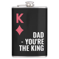 Dad You're The King Poker Fathers Day Hip