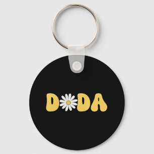 Dada And Mama First Birthday Girl Wild Flower Bloo Keychain