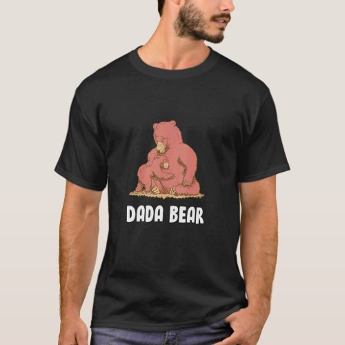 Dada Bear   Dad Kids Daughter Son Papa Bear  T_Shirt