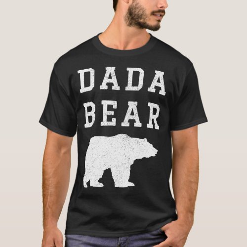 Dada Bear Light Distress Bear T_Shirt