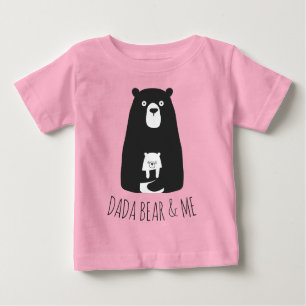 DADA BEAR & ME   Dad Kids Daughter Son Dada Bear Baby T-Shirt