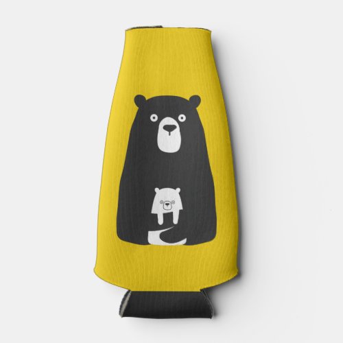 DADA BEAR  ME  Dad Kids Daughter Son Dada Bear Bottle Cooler