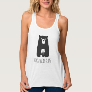 DADA BEAR & ME   Dad Kids Daughter Son Dada Bear Tank Top