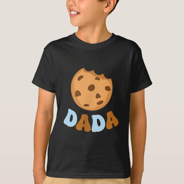 Dada Cookies Milk Sweet One 1st Birthday Family Ma T-Shirt (Front)