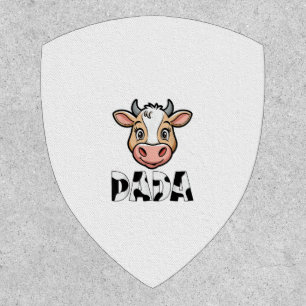 Dada Cow Print Cow Pattern Father's Day Patch