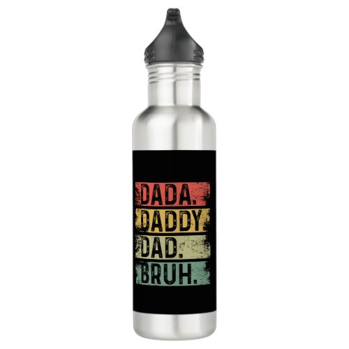 Dada Dad Daddy Bruh  Stainless Steel Water Bottle