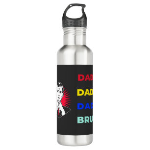 Dada Daddy Dad Bruh Stainless Steel Water Bottle