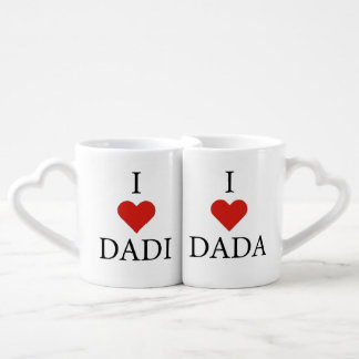 DADA & DADI RED HEART COFFEE MUG SET