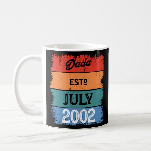 Dada Est July 2002 Proud Grandpa Best Dad Top Lege Coffee Mug