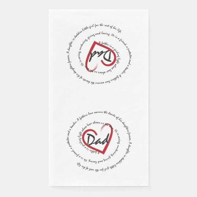 Dada - Fathers Day Paper Guest Towels (Front)