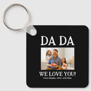 Dada Fathers Day Personalized Custom Keychain