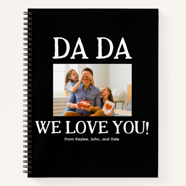 Dada Fathers Day Personalized Custom Notebook (Front)