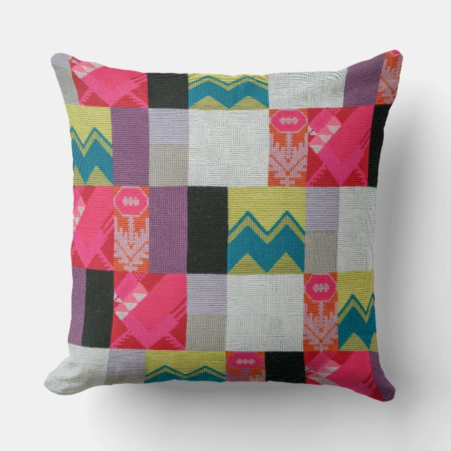 Dada Flowers Garden | Sophie Taeuber-Arp | Throw Pillow (Front)