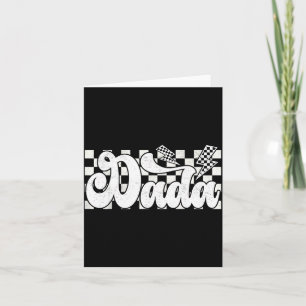 Dada Lightning Checkered Father's Day Dad Grandpa  Card