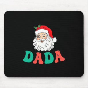 Dada Of 1st Birthday Pajamas Christmas Santa Match Mouse Pad