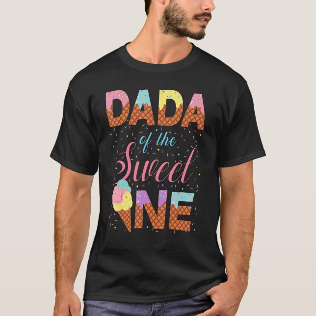 Dada Of Sweet One 1st Birthday Matching Family Ice T-Shirt (Front)