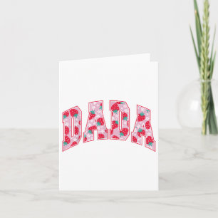 Dada Of The Berry First Birthday Strawberry Family Card