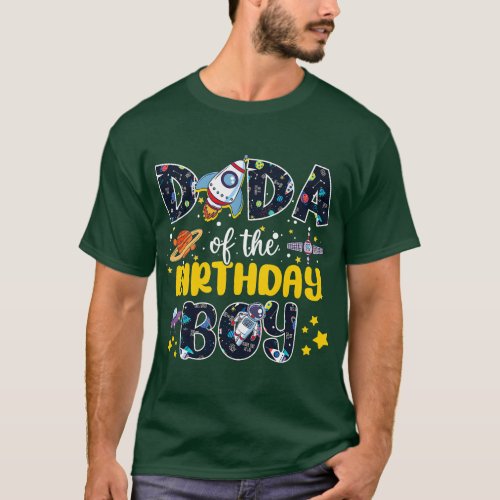 Dada Of The Birthday Boy 2nd Outer Space Outfit Fa T_Shirt