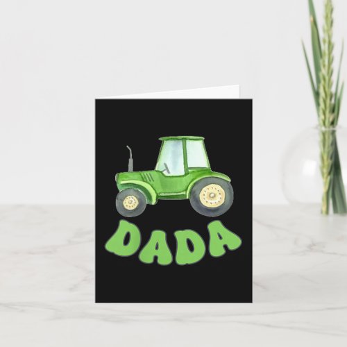Dada Of The Birthday Boy Tractor Farm Trucks Famil Card