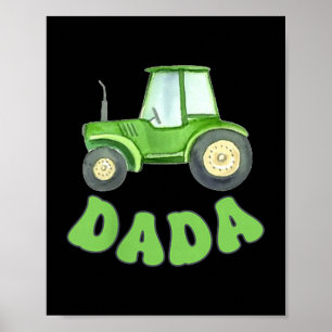 Dada Of The Birthday Boy Tractor Farm Trucks Famil Poster