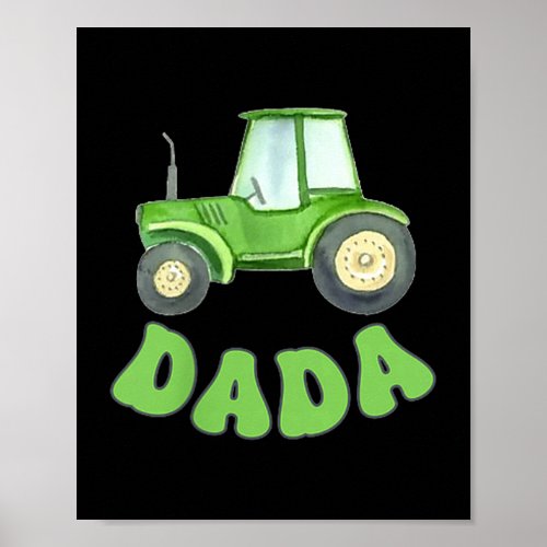 Dada Of The Birthday Boy Tractor Farm Trucks Famil Poster