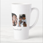 Dada Photo Collage Latte Mug for Father's day<br><div class="desc">This is a latte mug with a photo collage that spells out the word DADA along with a custom message. This is the perfect gift for dad for father’s day,  his birthday or Christmas.</div>
