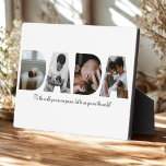 Dada Photo Collage Plaque for Father's day<br><div class="desc">This is a plaque with a photo collage that spells out the word DADA along with a custom message. This is the perfect gift for dad for father’s day,  his birthday or Christmas.</div>