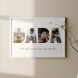 Dada Photo Collage Poster<br><div class="desc">This is a photo collage that spells out the word DADA along with a custom message. This is the perfect gift for dad for father’s day, his birthday or Christmas.</div>
