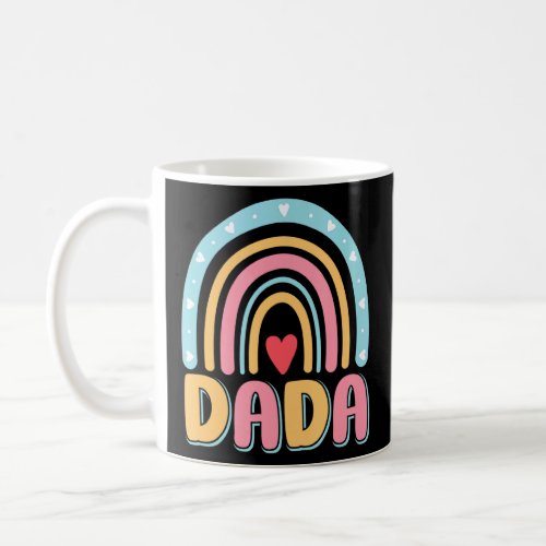Dada Rainbow Birthday Party Dada Matching Family R Coffee Mug
