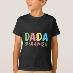 Dada Saurus Kids Dinosaur Birthday Party Family Ma T-Shirt