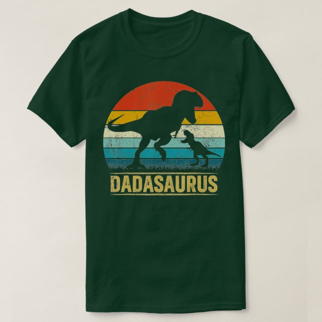 Dada Saurus T Rex Dinosaur DadaSaurus Funny Father T-Shirt (Design Front)