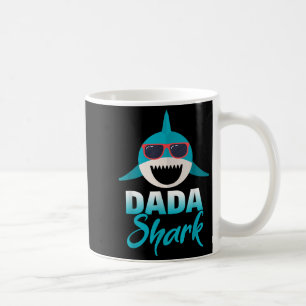 Dada Shark Wearing Cool Sungles Daddy  Coffee Mug
