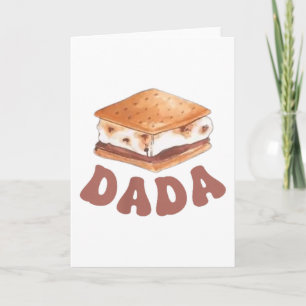 Dada Smore First Birthday Camping To Be One 1st Fa Card