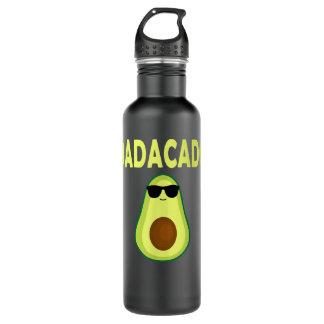 Dadacado Funny Avocado Dad Father's Day Daddy Men Stainless Steel Water Bottle