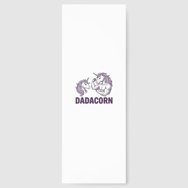 Dadacorn Funny Unicorn Dad Vector Shirt Design_1 Bookmarks (Front)